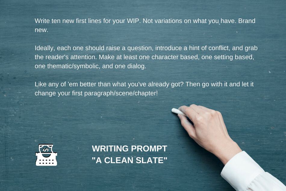 Writing Prompt: A Clean Slate