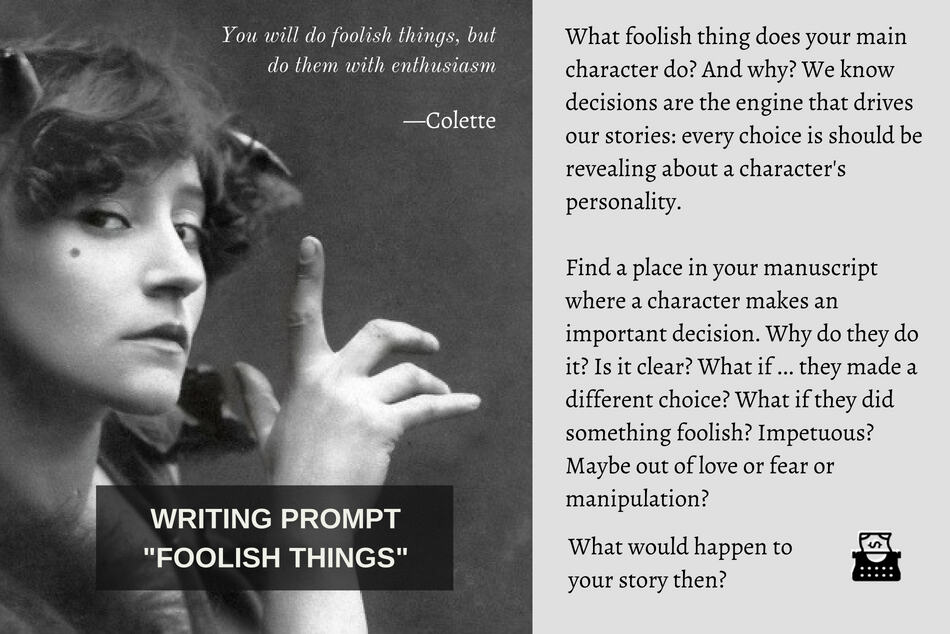 Writing Prompt: Foolish Things