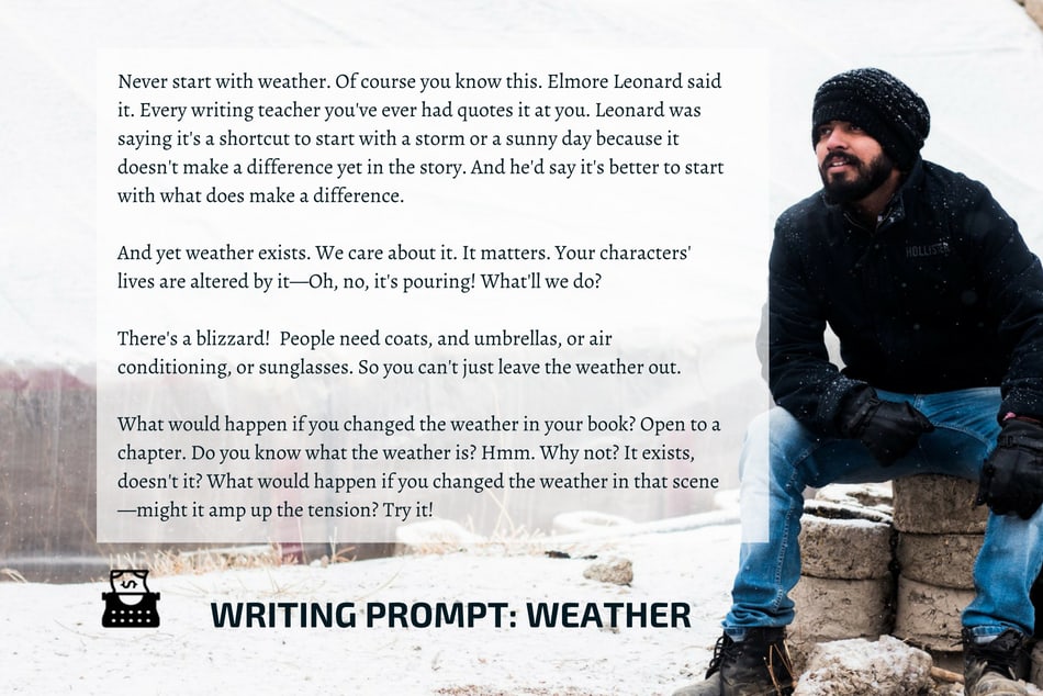 Writing Prompt: Never Start with Weather