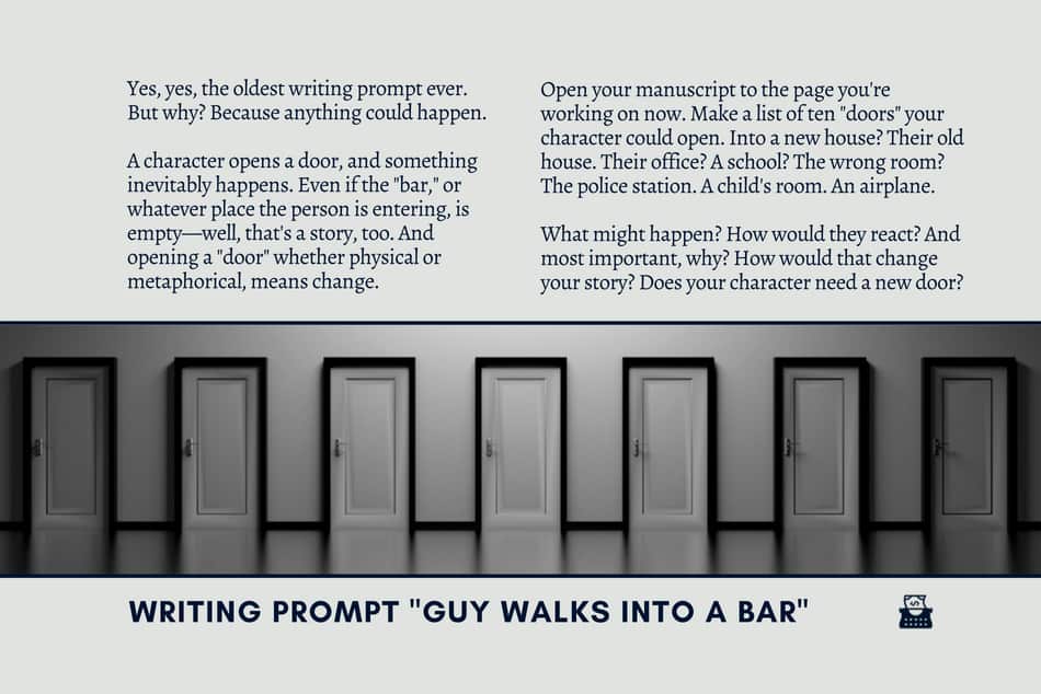 Writing Prompt: Guy Walks into a Bar