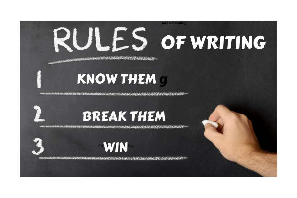Five Writing Crimes and How to Get Away With Them