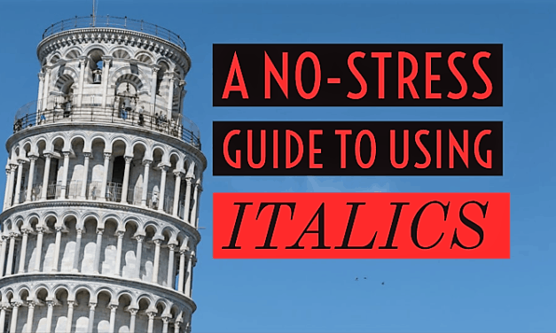 A No-Stress Guide to Using Italics
