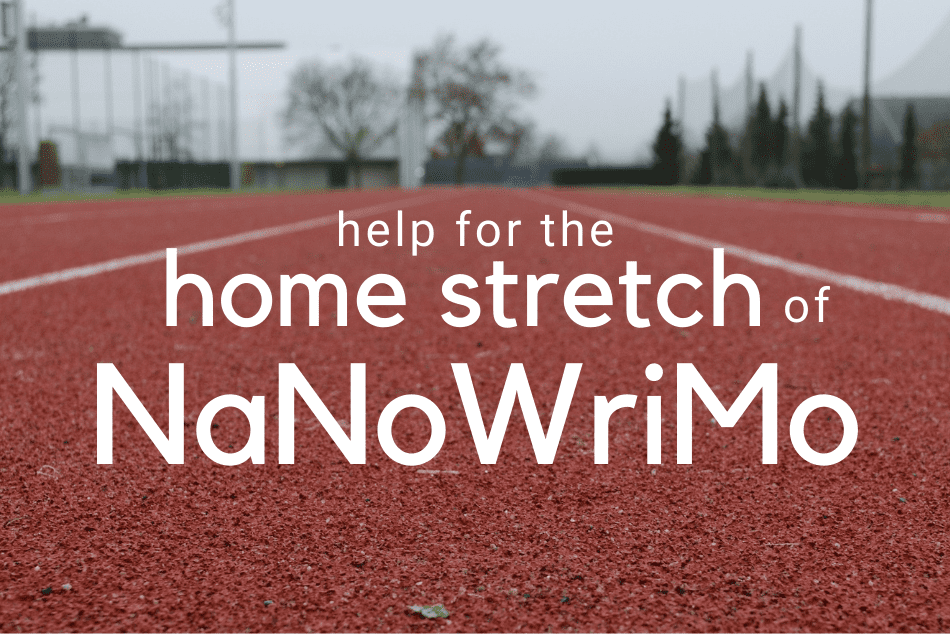Help for the Home Stretch of NaNoWriMo
