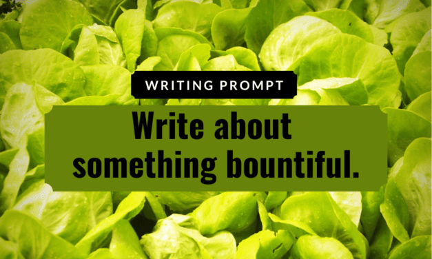 Writing Prompt: Write Something Bountiful